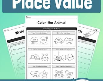 Place Value Worksheets | 1st, 2nd, 3rd Grade — Standard & Expanded Form, Common Core Base 10 Place Value Activities (Printable PDF)