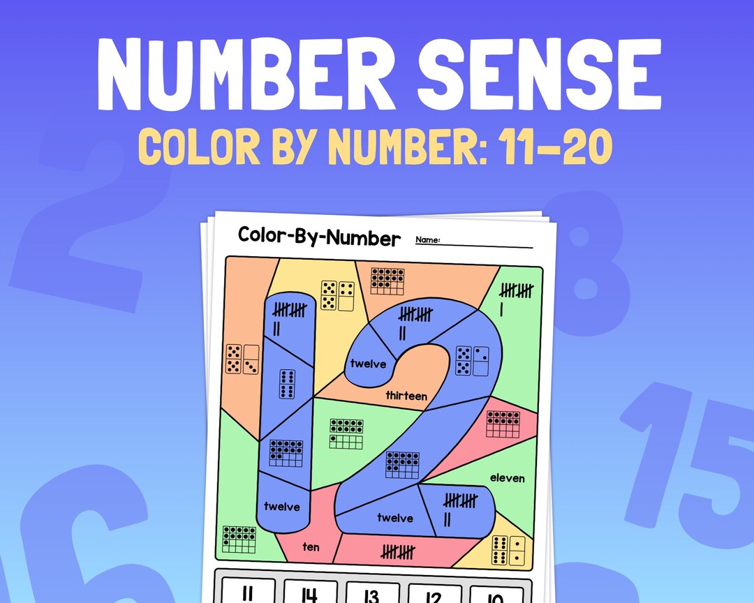 11-20 Number Sense Worksheets Kindergarten & 1st Grade Teen - Etsy