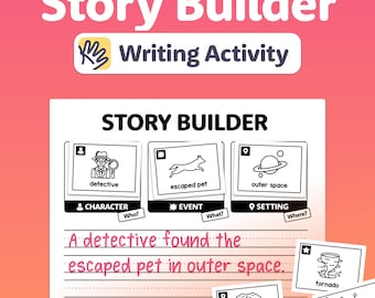Creative Writing Center | Visual Writing Prompts, 1st & 2nd Grade Story Writing Activity, Picture Writing Prompt Cards (Printable PDF)