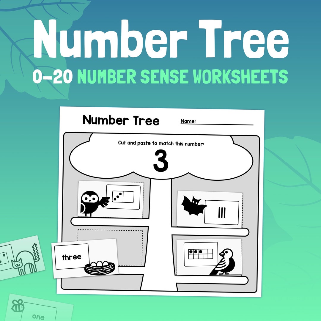 0-20 Number Sense Activity | Kindergarten & 1st Grade Counting to 20 ...