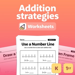 May include: Black and white worksheet with the title "Use a Number Line" and instructions to use a number line to solve each addition fact. The worksheet includes four number lines with addition problems: 2+3, 4+1, 1+1, and 3+2.