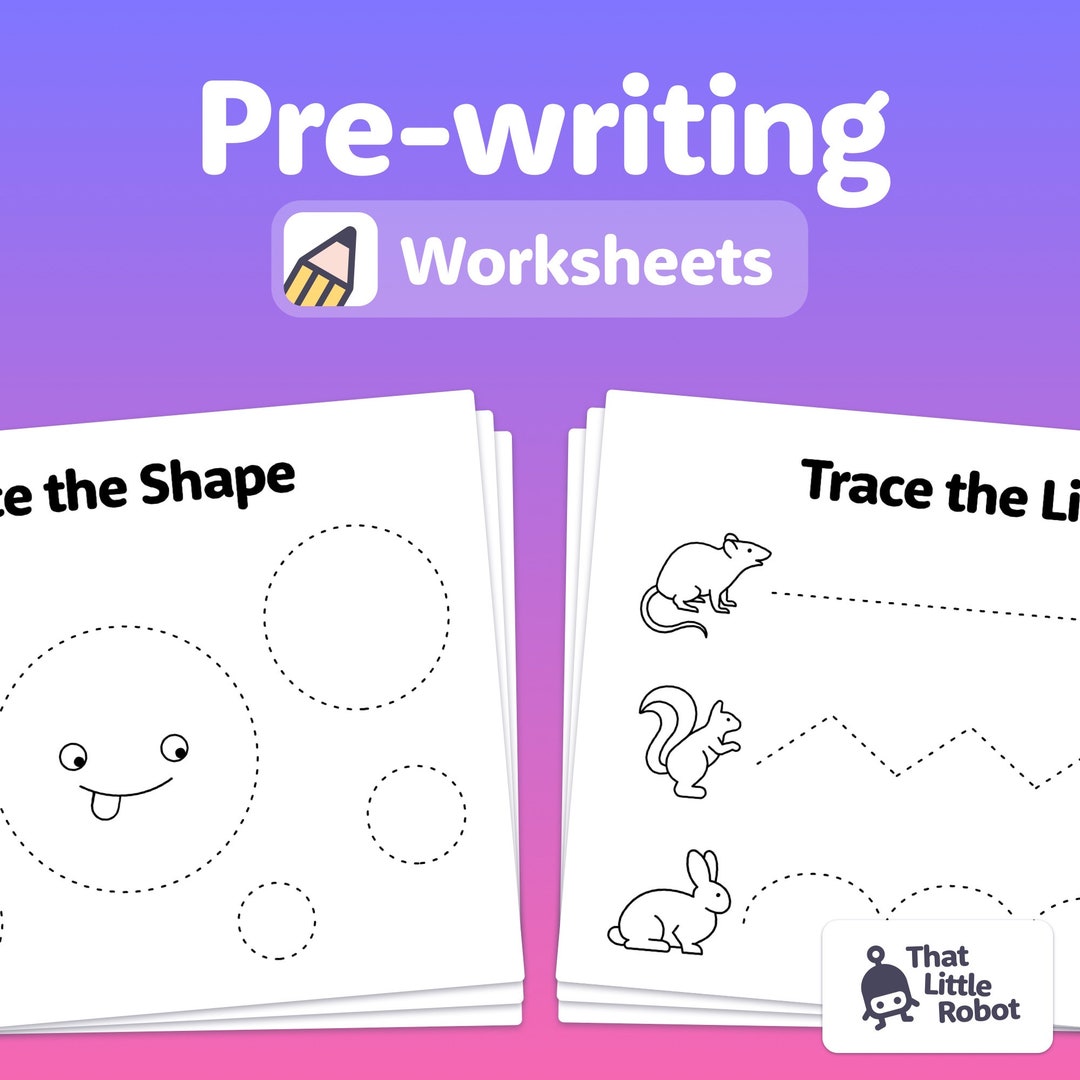 Prewriting Worksheets for Pre-k & Kindergarten | Fine Motor Skills