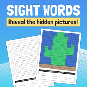Sight Words Worksheets | Kindergarten & 1st Grade Common Core Sight Words, Fry 100 Sight Words Activity (Printable PDF)