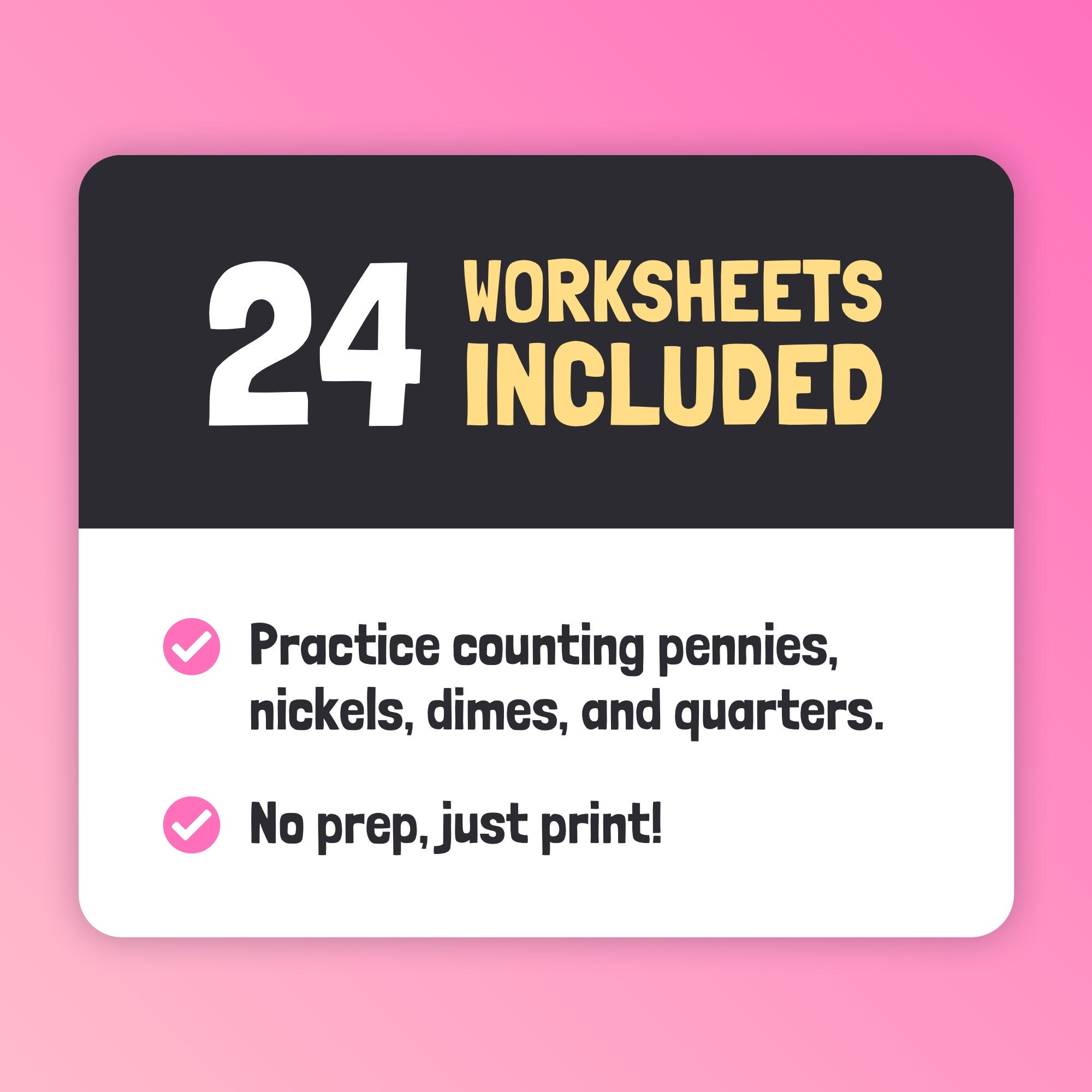 Counting Coins Worksheets Money Math Activities - Etsy Sweden