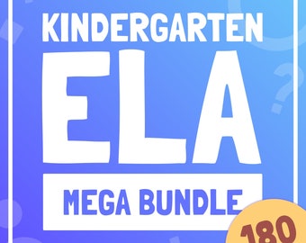 Engelse werkbladen, activiteiten en centra voor kleuterscholen | ELA-geletterdheidsbundel: alfabet, zicht/CVC-woorden en meer | Oefening (afdrukbare pdf)