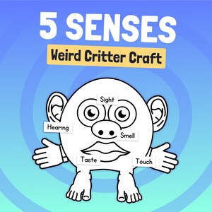 5 Senses Activity | Five Senses Craft, Funny Kindergarten & 1st Grade Science Activity (Printable PDF)