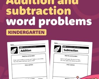 Kindergarten Math Printable Homeschooling Worksheets Addition and ...