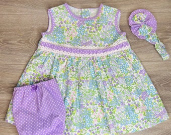 Baby Girl Easter Dress.Spring Dress,Girls Easter,Toddler Girl Easter Dress,Spring Outfit,Baby Easter Dress,Floral Baby Girl Dress