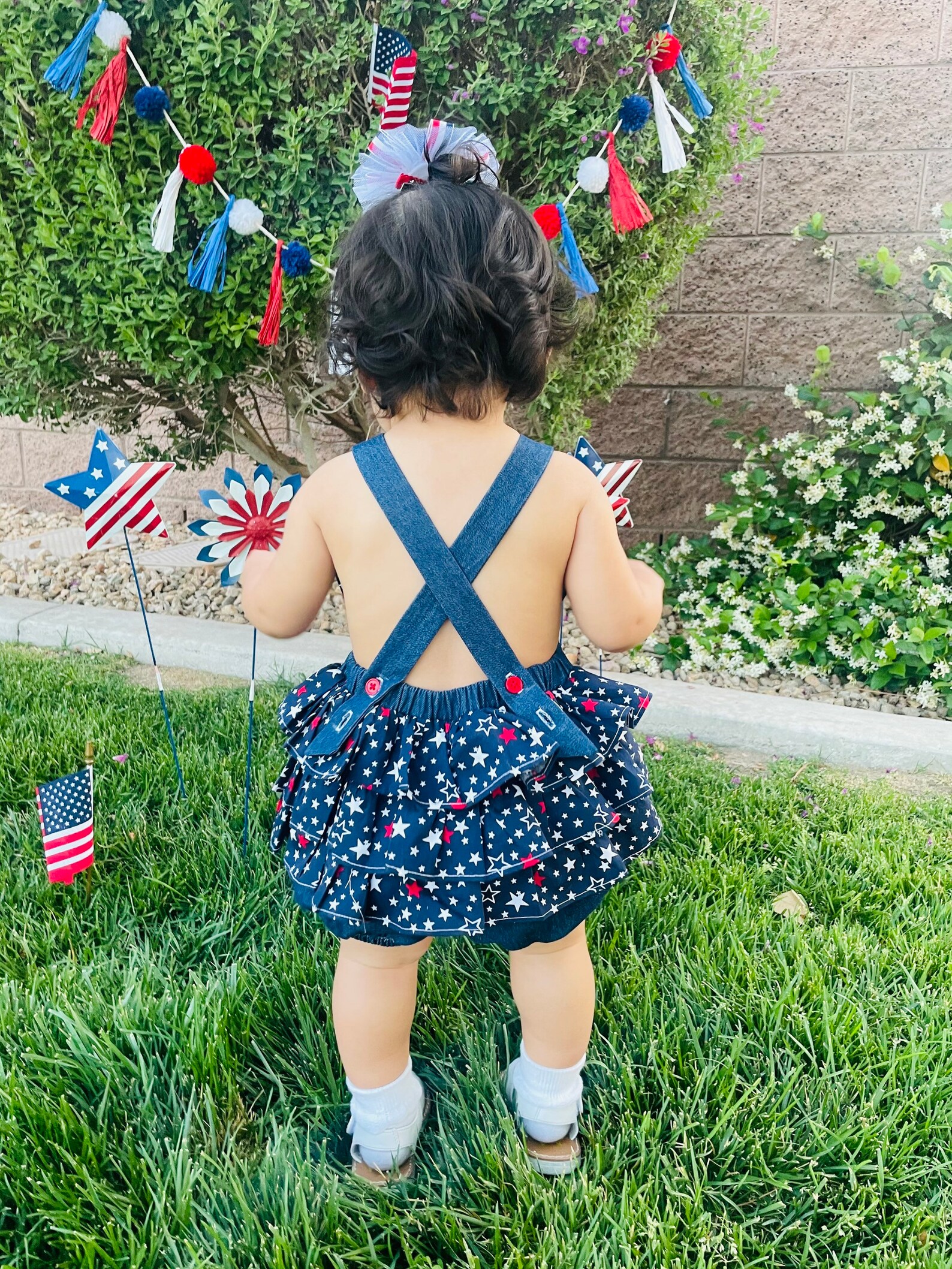 Baby Girl Romper.summer Romper,patriotic Baby Girl Romper,baby Girl 4th