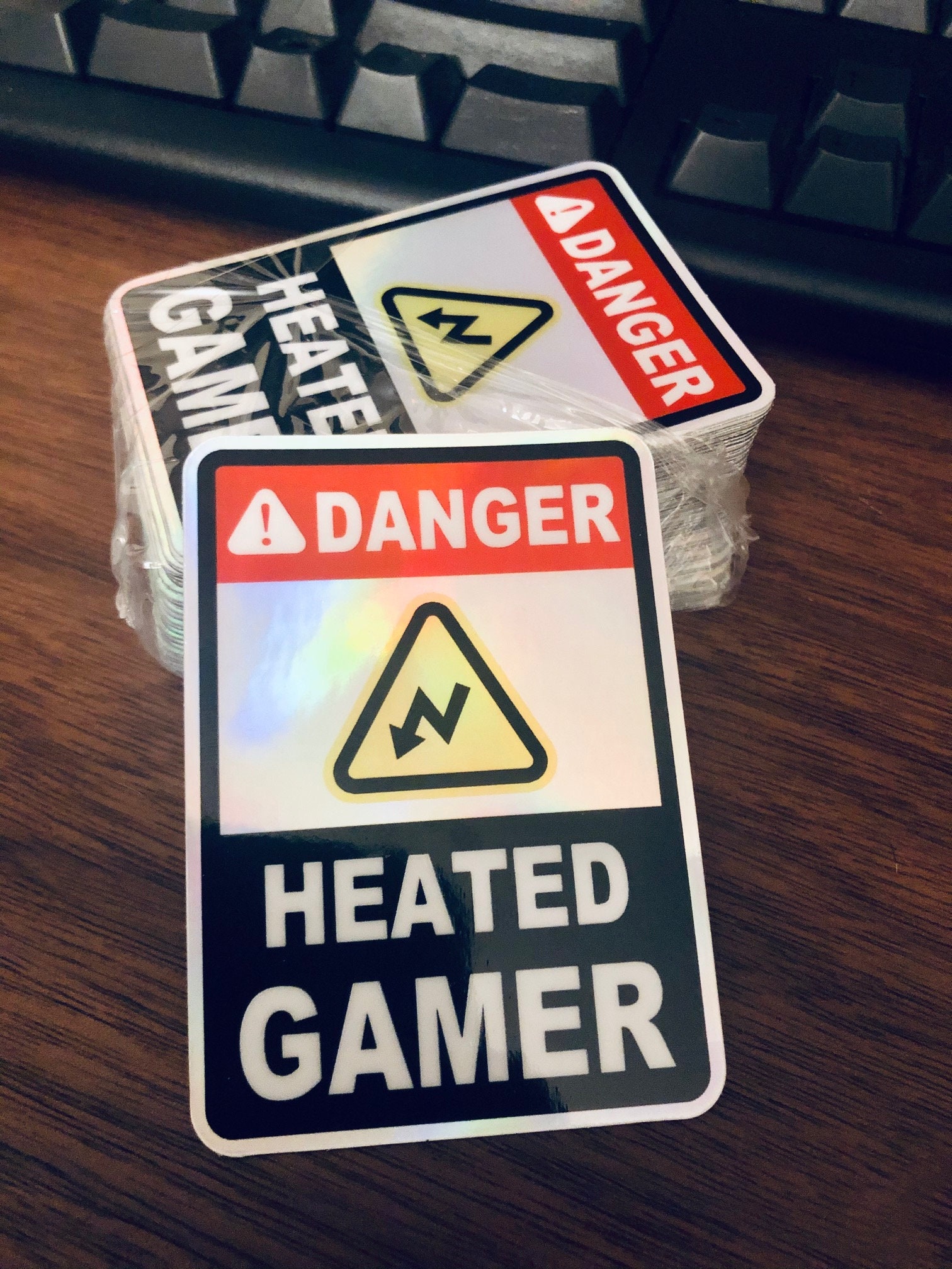 heated-gaming-moment-neckbeard-pewdiepie-foil-vinyl-die-cut-etsy-finland