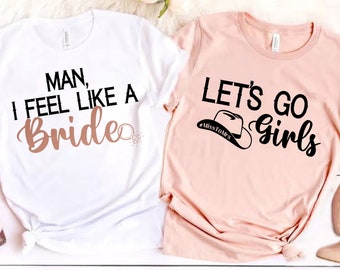 Country Junggesellinnenabschied Shirts: Benutzerdefinierte Nashville Braut-T-Shirts