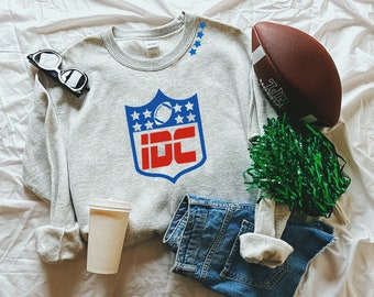 Lustiges Fußball-Sweatshirt | IDC Fußball Fans Shirt | Bad Bunny Fußball Version | Super Bowl Spieltag Outfit
