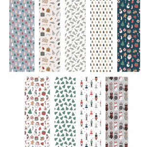 Christmas Designs 165-173 clay transfer paper|water soluble polymer clay transfer sheet | christmas trees wreaths poinsettias presents holly