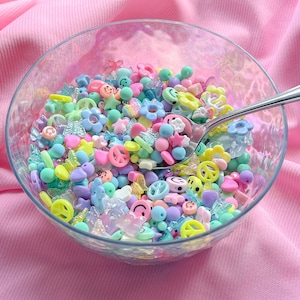 Bead Soup | Ultimate Bead Soup | Kawaii Bead Soup | Bead Scoop | Pastel, Colorful, Rainbow Bead Soup | Bead Mix | Bead Confetti