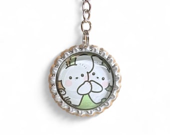 Trading Card Keychain | Repurposed Bulk Cards | Custom Keychain | Kawaii Binder Accessories