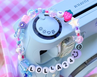 Personalized Beaded Name Bracelet: Custom Word Friendship Bracelet