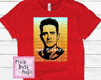 Unique Joey McIntyre Fan Art Shirt - Perfect for NKOTB Fans and Blockhead Las Vegas Residency Attendees