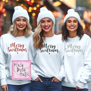Sparking Merry Swiftmas Sweatshirt - Perfect Christmas Gift for Swifties, Swifties Holiday Sweatshirt