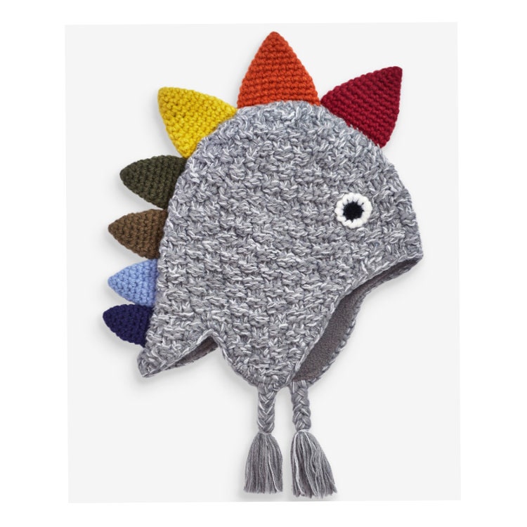 Boys Beanie Acrylic Dinosaur Lovers 