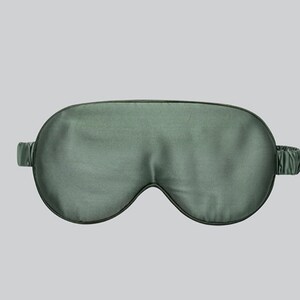 green sleep mask silk