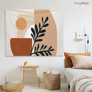 Tapestry Home decor neutral color artwork wall hanging tapestry housewarming gift plants tapestry 130x150cm/150x200cm