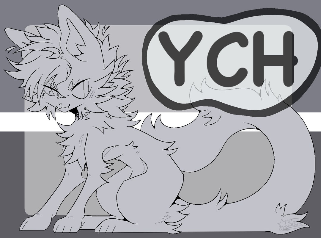 Feral Furry Ych Basefill - Etsy