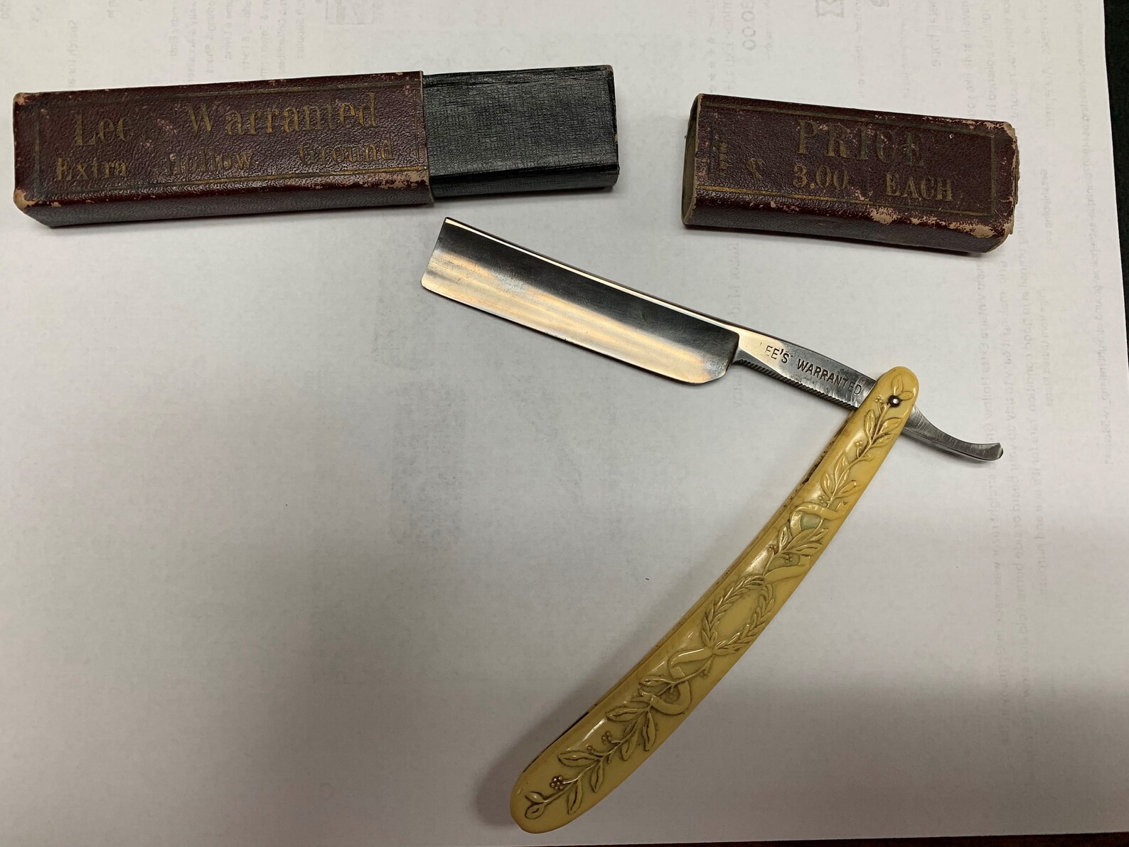 Antique Straight Razor Made in Germany Etsy