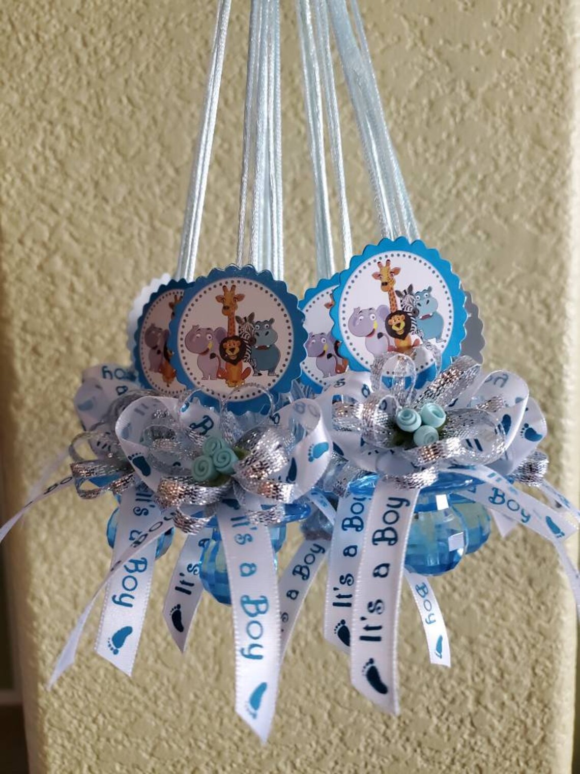 Safari Baby Shower Pacifier Necklace. Chupones Para Baby Etsy