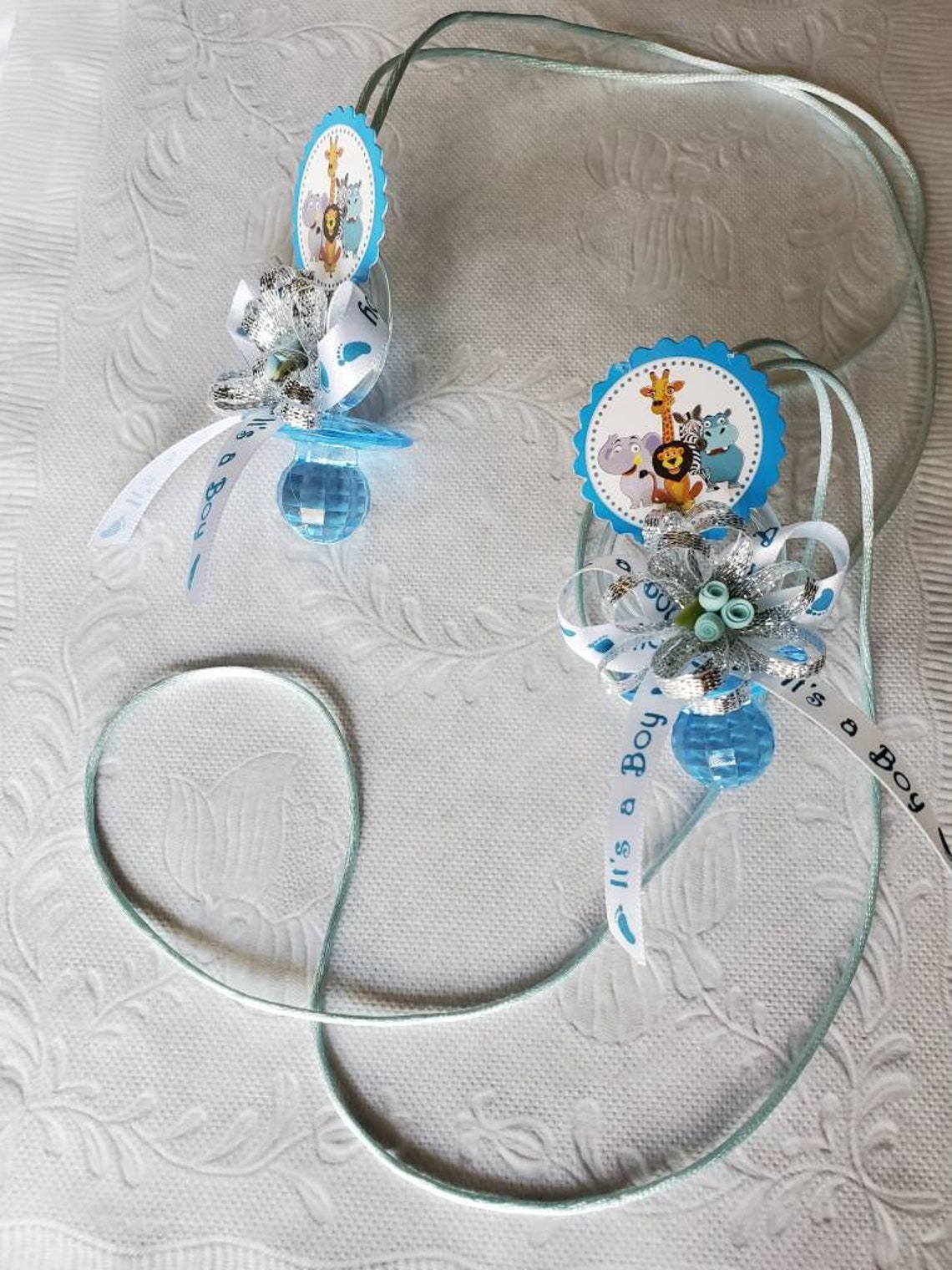 Safari Baby Shower Pacifier Necklace. Chupones Para Baby Etsy