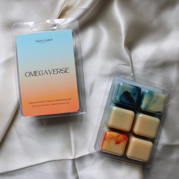 Omegaverse Wax Melt | 3 oz 100% Vegan Soy | Bookish Wax Melts | Romance Wax Melts | Literary Wax Melts | Booktok | Romantasy | Book Tropes