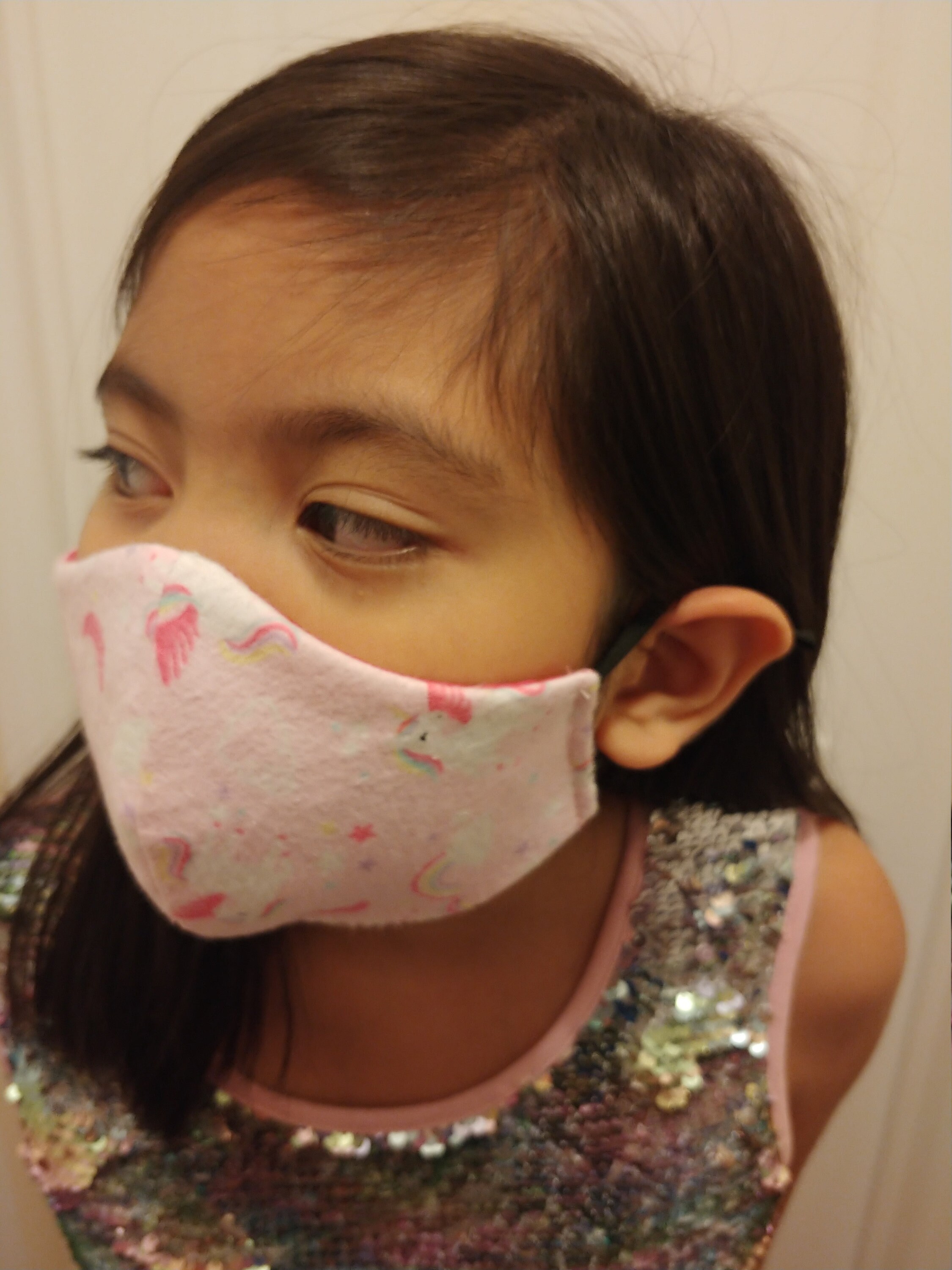 Super Cute Face Mask for Kids 3 Layer Face Mask for Girls 100 Etsy