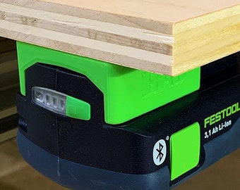 Festool Battery Holder | FS-BatteryWallMount™ by RAB Tools : Locking 18V Battery Holder (Mounts To Your Wall Or Under Your Bench!)