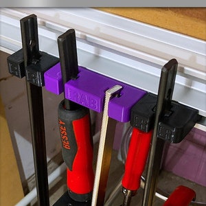 BarRack-CH™ Clamp Holder by RAB Tools : A Different Kind Of Clamp Storage F-Style and Trigger Clamp Storage A RAB Tools Original image 5