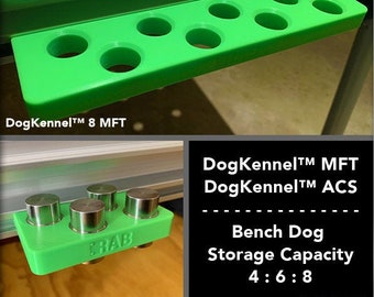 DogKennel™ by RAB Tools : Bench Dog Storage Rack For Your Festool MFT or Kreg ACS (Sizes Vary)