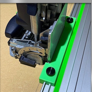 Festool DomStop500™ by RAB Tools : The Original Locking Domino Stop That Attaches To Your Festool Guide Rail For Making Repeat Plunge Cuts