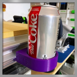 BeverageBin™ de RAB Tools: Guarde su bebida favorita de 12 o 20 oz en su Festool MFT o Kreg ACS (2 versiones disponibles)