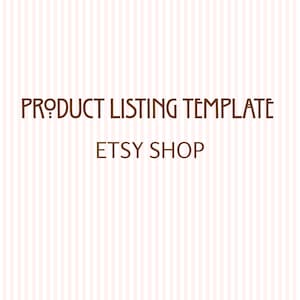 Etsy Shop SEO Template, Product Listing Template, Etsy Title Tags Description Template, Etsy Seller Tool, Listing Optimization