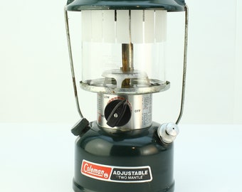 Coleman Lantern Model 288 8/86 Adjustable Two Mantle, Vintage