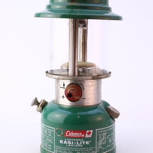 Coleman Lantern Model 321B (1/82) EASI-LITE ® Vintage Green, Canadian Made, Camping/Utility Lantern, Dated January 1982
