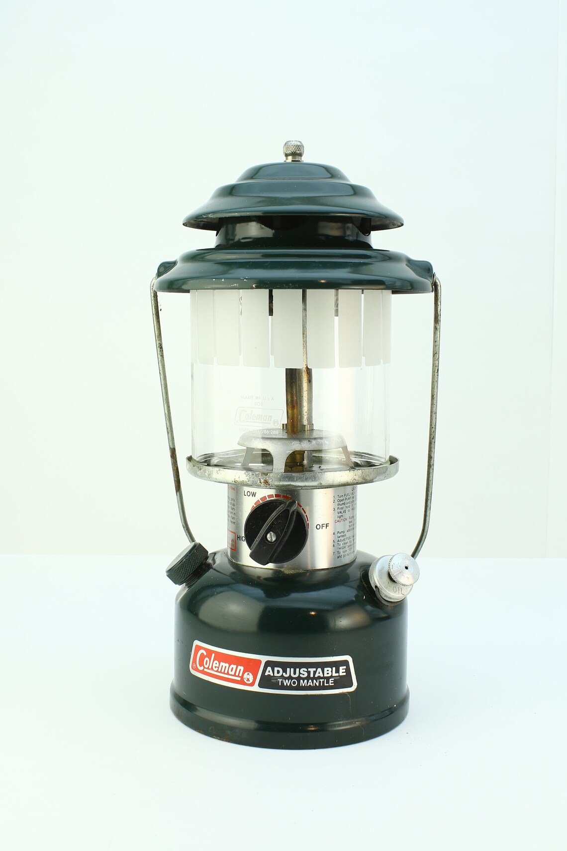 Coleman Lantern Model 288 8/86 Adjustable Two Mantle Etsy