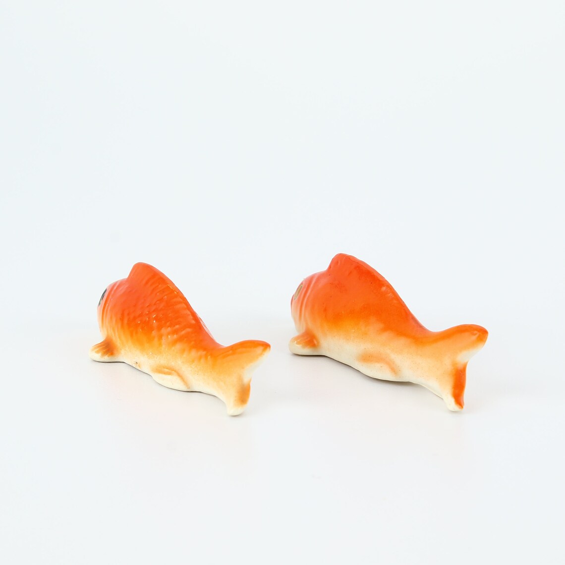 Vintage Japanese Koi Fish Salt and Pepper Shaker Goldfish Etsy