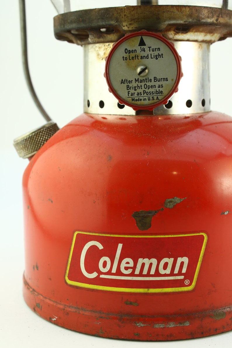 Coleman Model 200A Vintage Red American Made Naphtha Fuel Etsy