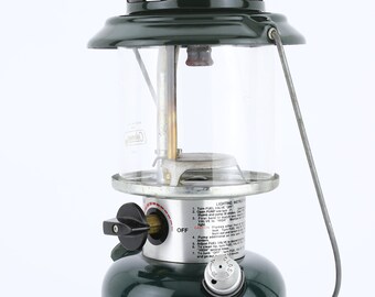 Vintage Coleman Lantern 286A: Green Single Mantle Camping