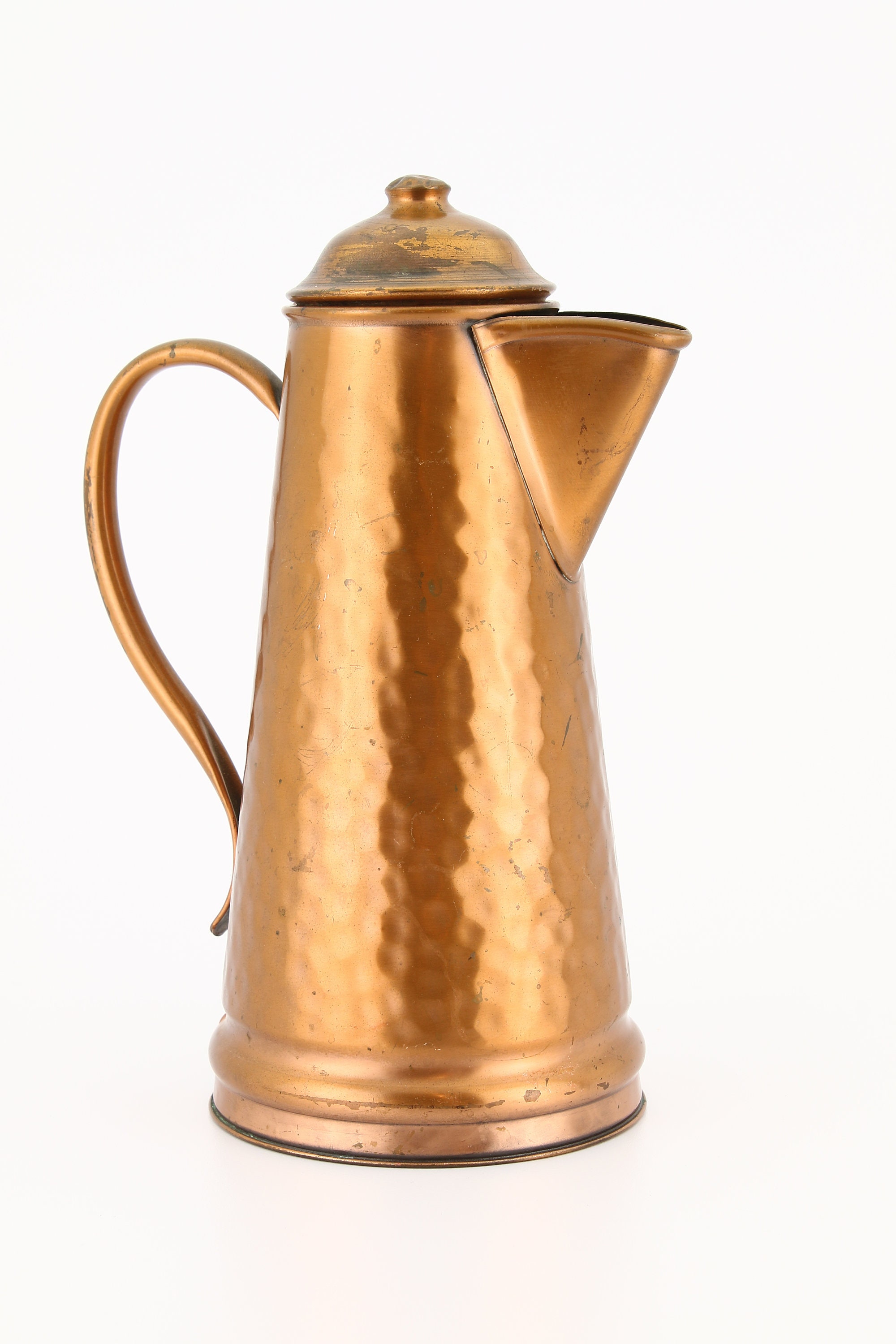 Vintage Gregorian Plainshed Copper Coffee Pot Made in USA by Etsy