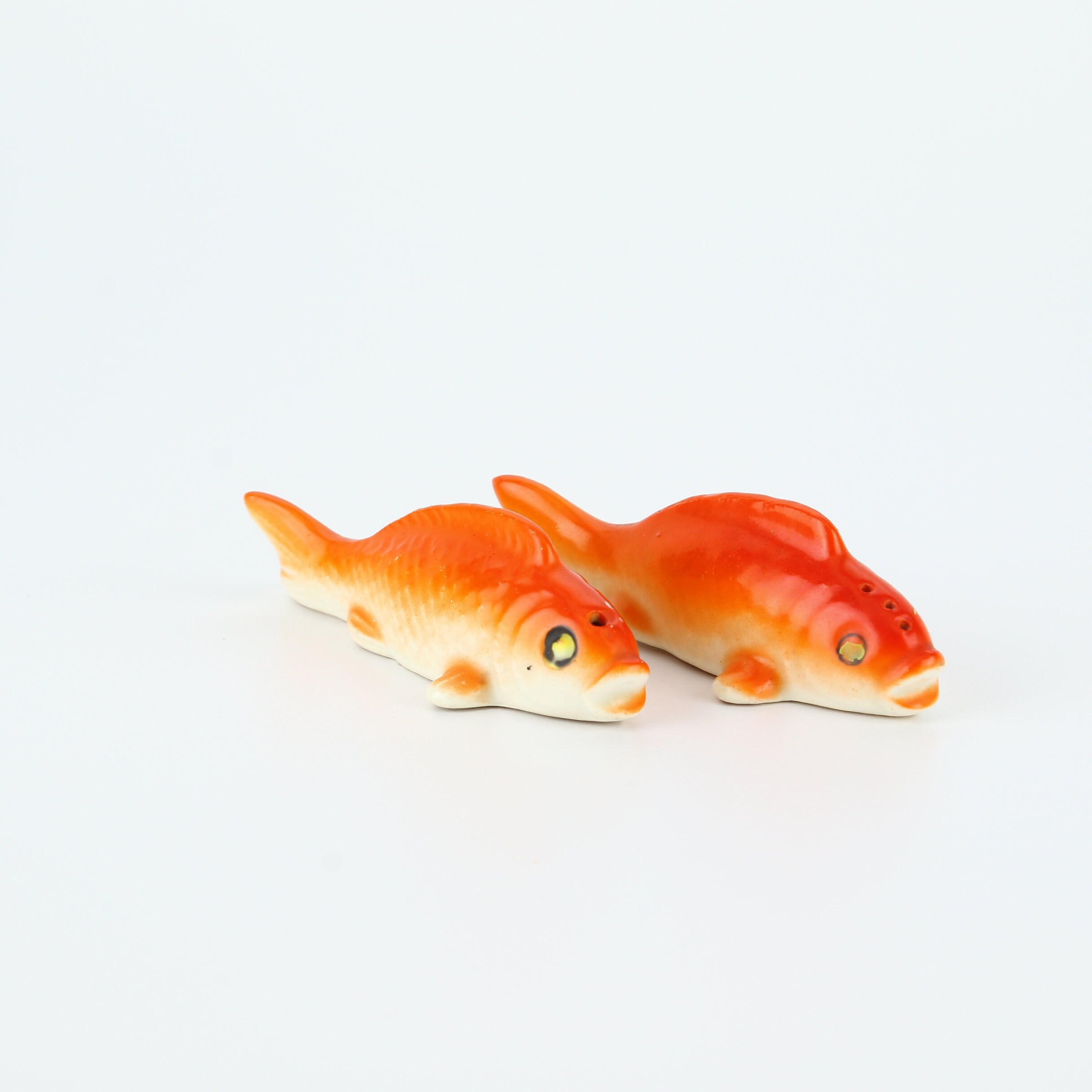Vintage Japanese Koi Fish Salt and Pepper Shaker Goldfish Etsy