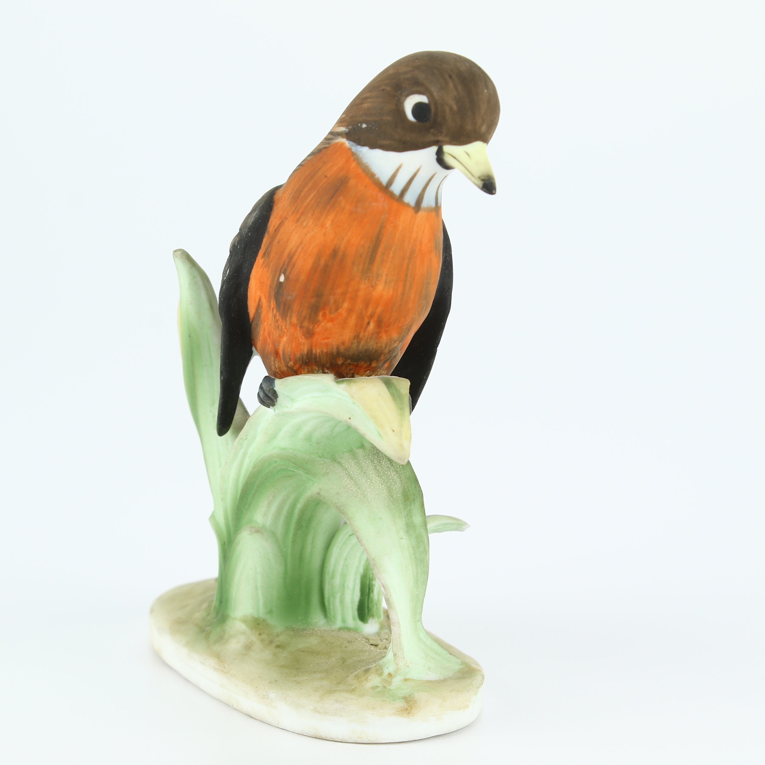 Vintage Lefton China Red Robin Bird Figurine With Leaves and - Etsy Vintage Lefton China Red Robin Bird Figurine With Leaves and - Etsy