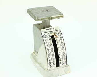 Vintage Envelope Scale - Princess Shipping Mailing Postage Scale  c1950s - Office Decor