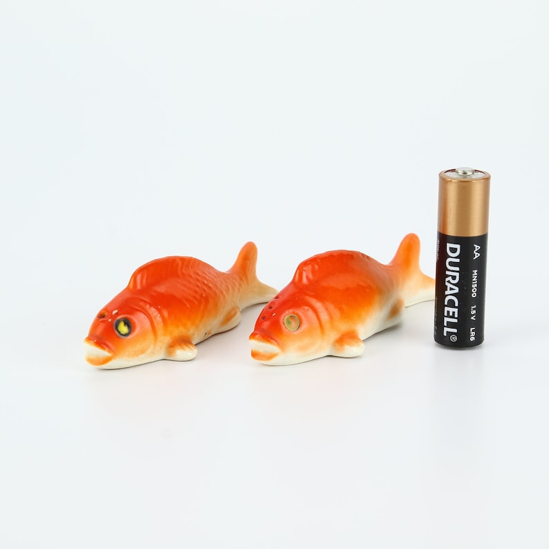 Vintage Japanese Koi Fish Salt and Pepper Shaker Goldfish Etsy