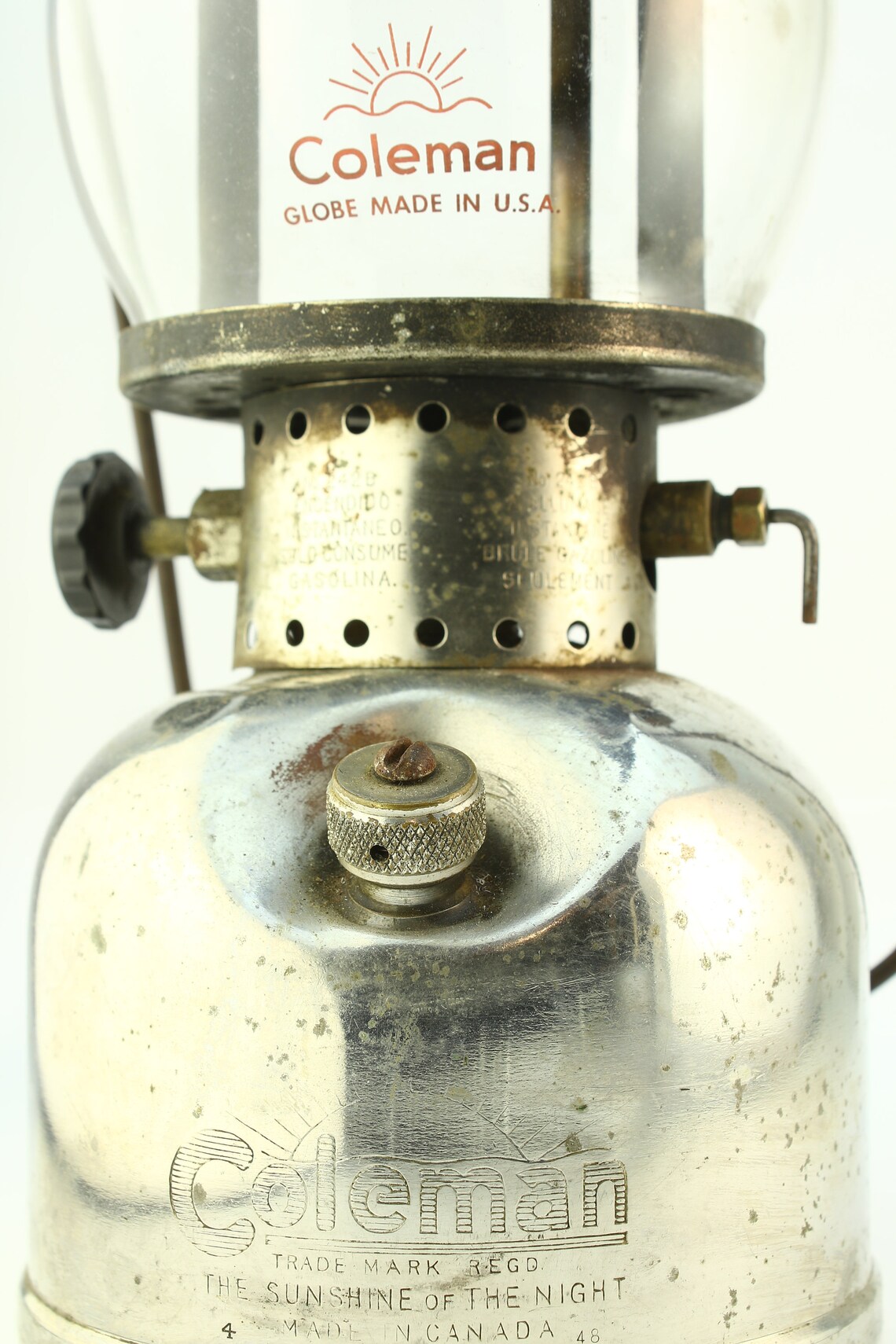 Coleman Modelo 242B Vintage Canadiense Naphtha Fuel Etsy