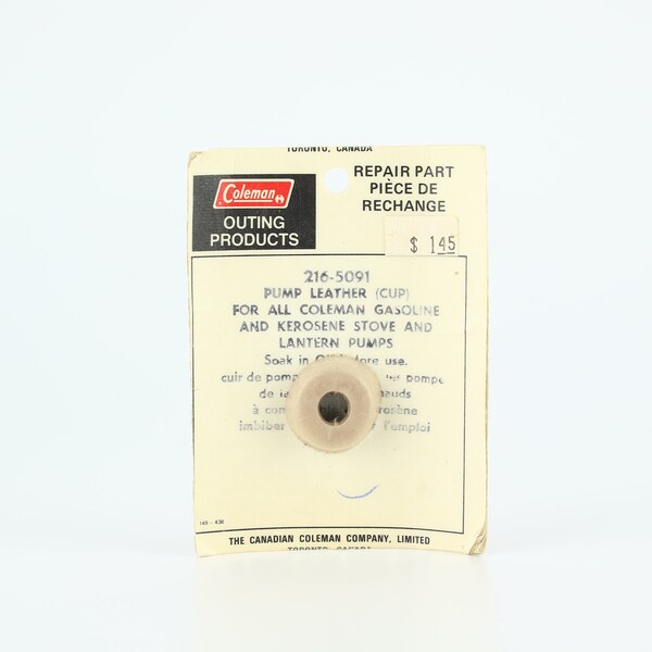 thumbnail interactive-video image 1 of Coleman Leather Pump Cups – 10 Pack – #216-5091 – Fits 220 200 242 425 413 236 237 – USA Made 1 of 4